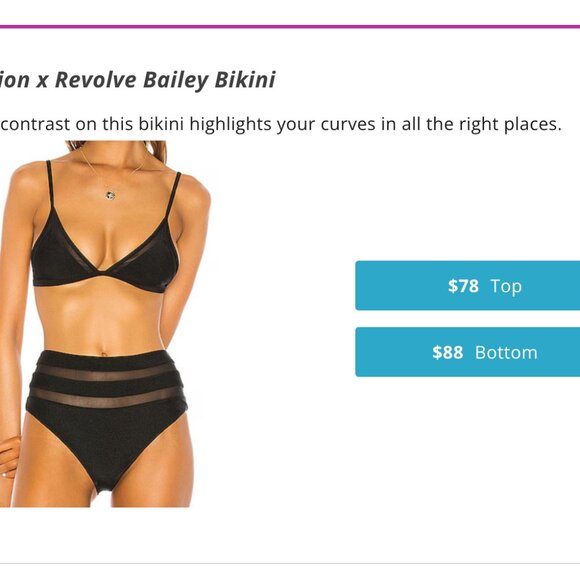 Shaycation x REVOLVE Bikini Set RARE XS - Picture 2 of 8